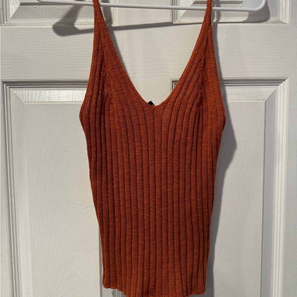 Roxy Women's Burnt Orange Ribbed Camisole